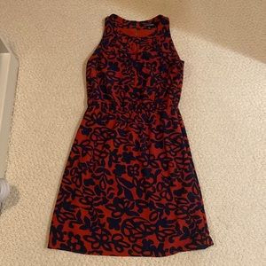 NWOT red and navy dress